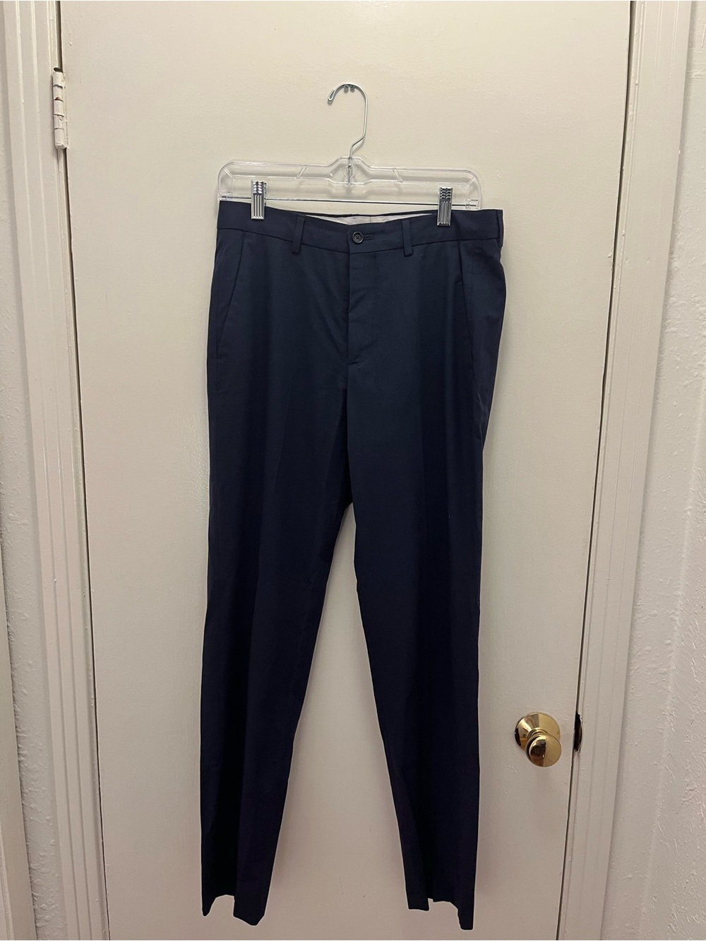 Zara Men's Dark Navy Dress Trousers 30x32 - Picture 2 of 4